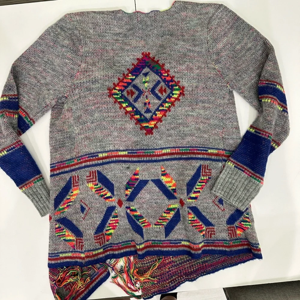 Rocks & Indigo Open cardigan with Aztec design Size Small - Picture 8 of 8